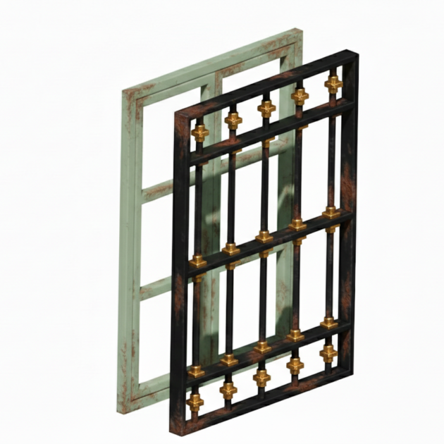 Ventana con reja Modelo 1  1:35