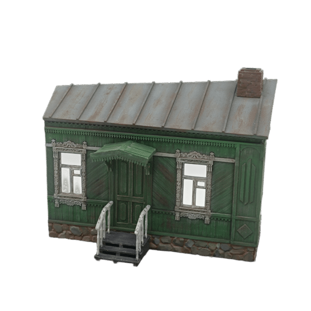 Isba - vivienda campesina rusa  1:72