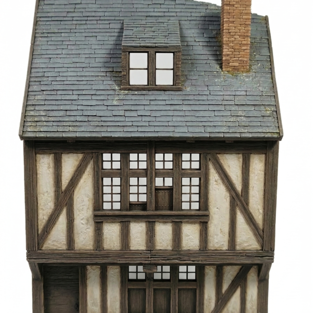 Vivienda con entramado de madera   1:72