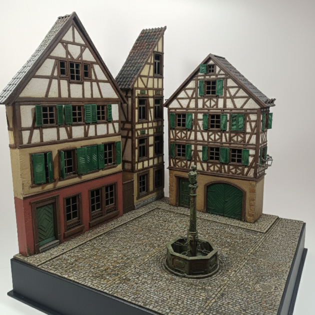 Plaza pueblo Alemania 1:35